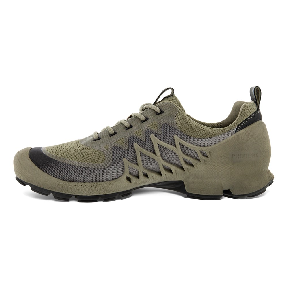 Tenis De Montaña Hombre - ECCO Biom Aex Bajos Two-Tone - Verde Oliva - QWG438769